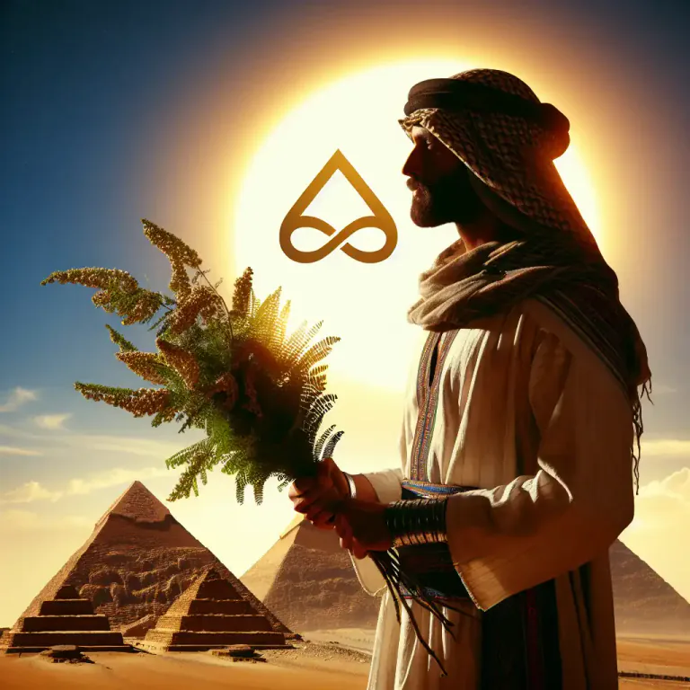 Visual representation of "acacia" - Acacia is also a symbol of immortality and resurrection in ancient Egyptian beliefs.