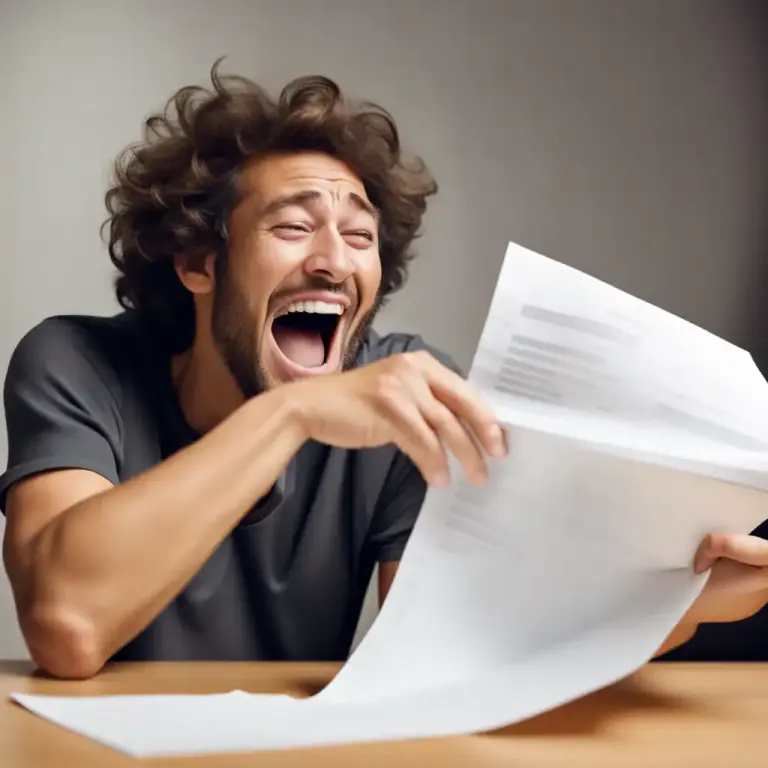 Visual representation of "get it" - To perceive the humor or joke