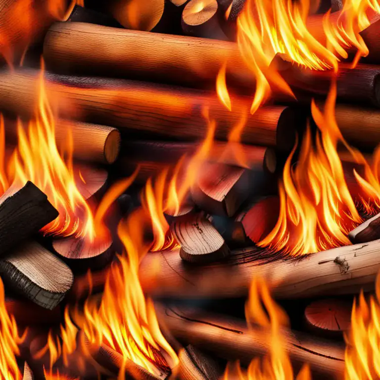 Visual representation of "alight" - On fire; burning.