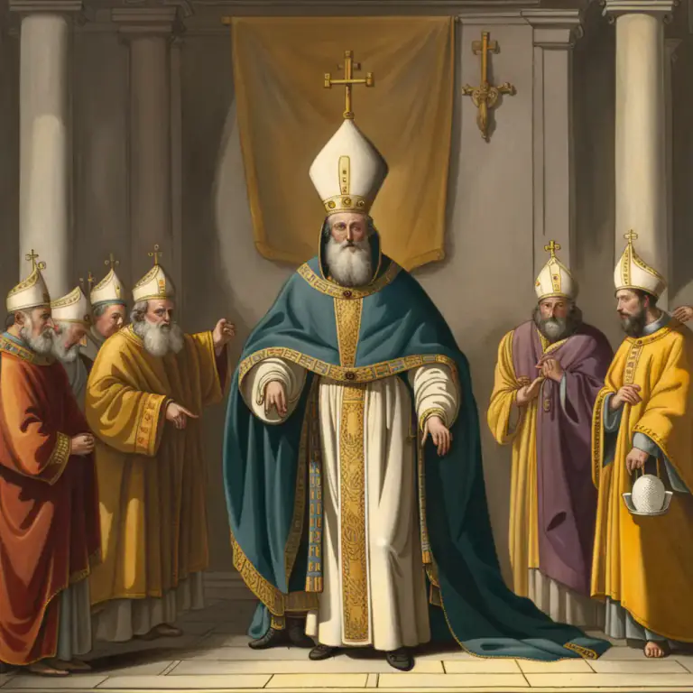 Visual representation of "pope" - A Catholic bishop of high rank in the ancient Church