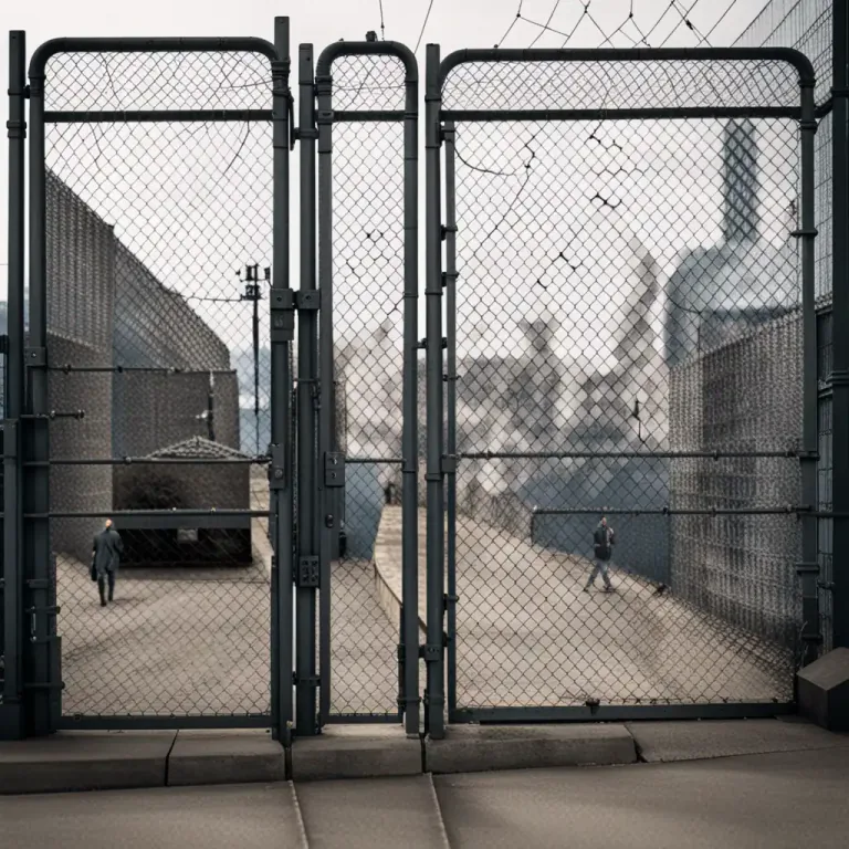 Visual representation of "quarantine" - A state of time in which people are not allowed to enter or leave a building or area because of a dangerous disease