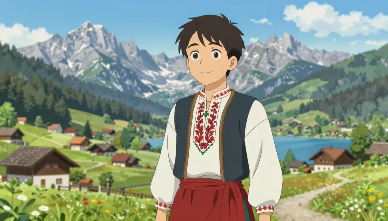 Visual representation of "slovene" - A member of the native Slavic people of Slovenia.
