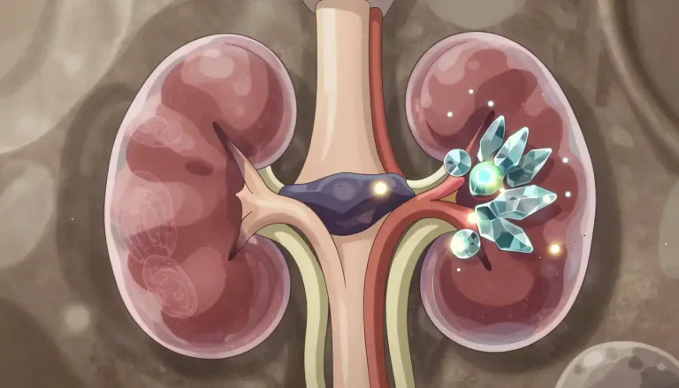 Visual representation of "oxalate" - A type of compound formed from oxalic acid that can combine with calcium in the body to form kidney stones.