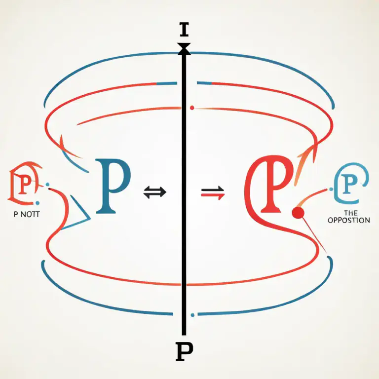 Visual representation of "negate" - In math and logic, to give the opposite of a condition or quality