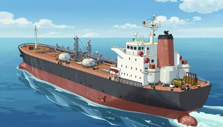 Visual representation of "tanker" - A big ship for carrying liquids like oil