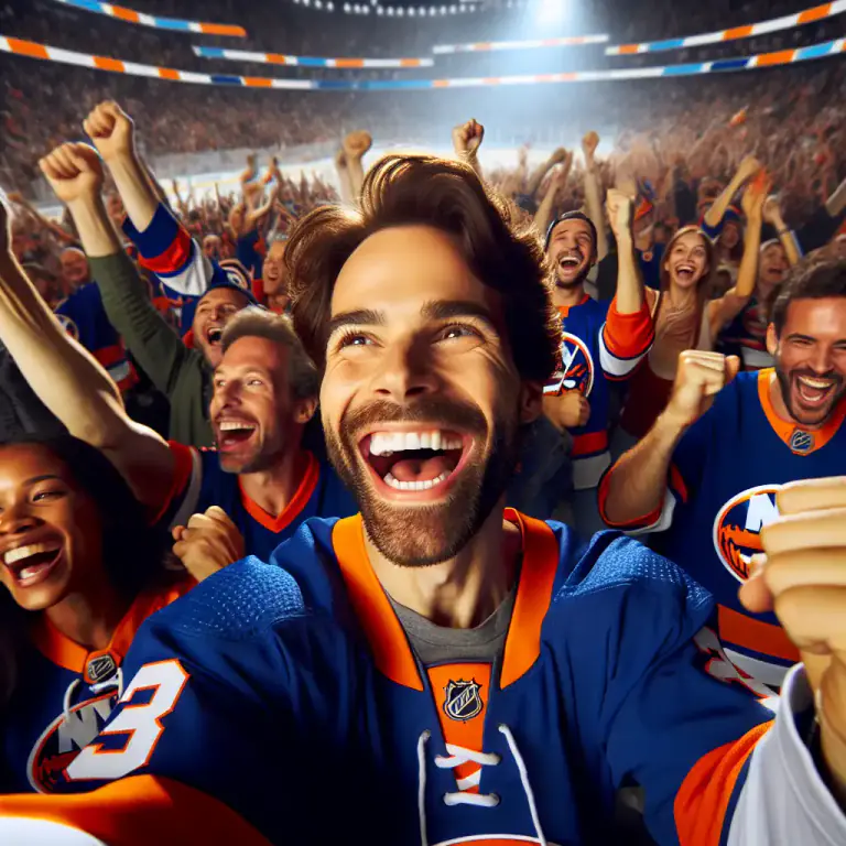 Visual representation of "islander" - A member of a sports team from New York named 'Islanders'