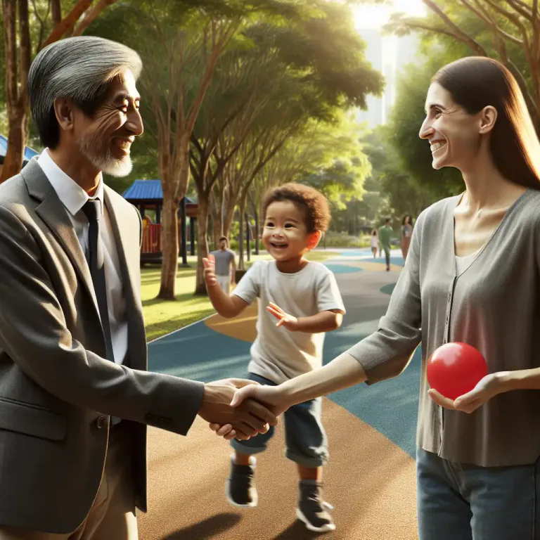 Visual representation of "civil" - Being polite and behaving well towards others.