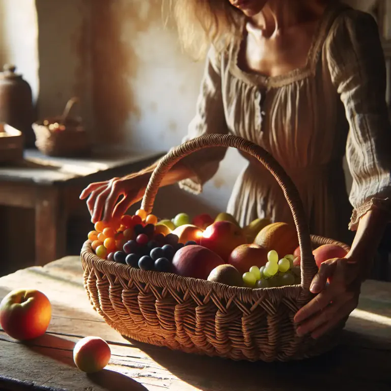 Visual representation of "wicker" - Describes something made from wicker.
