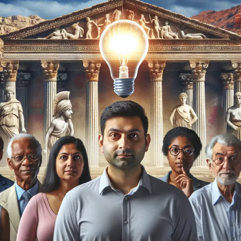 Visual representation of "father" - To be the creator or originator of.