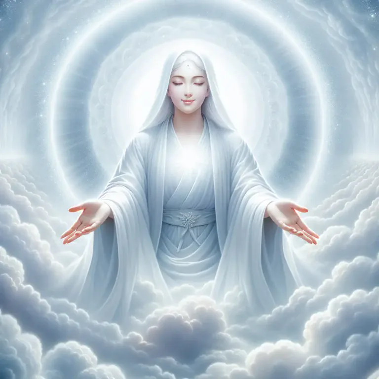 Visual representation of "deity" - The creator and ruler of the universe, especially when thought of as eternal, infinite, and all-powerful