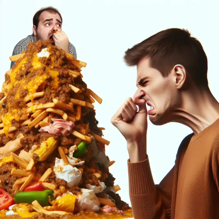 Visual representation of "barf" - An expression of disgust or repulsion.