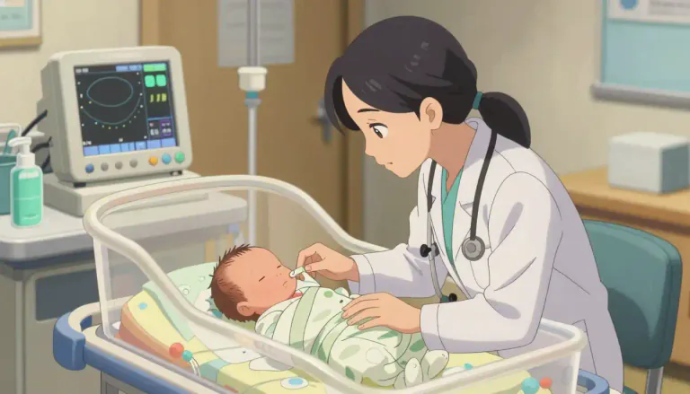 Visual representation of "neonatology" - A branch of medicine that deals with the care, treatment, and diseases of newborns.