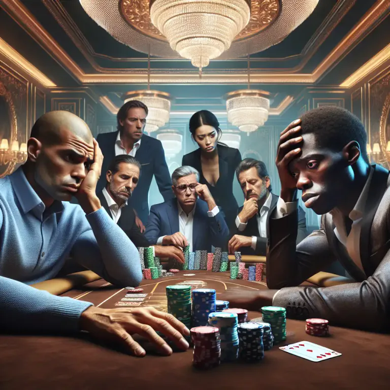 Visual representation of "nosebleed" - Poker with such high stakes that can make the players nervous