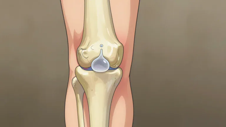 Visual representation of "bursa" - A small fluid-filled sac in the body, serving to reduce friction between internal body parts.