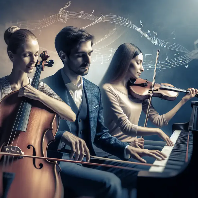 Visual representation of "trinity" - A group or set of three people or things.