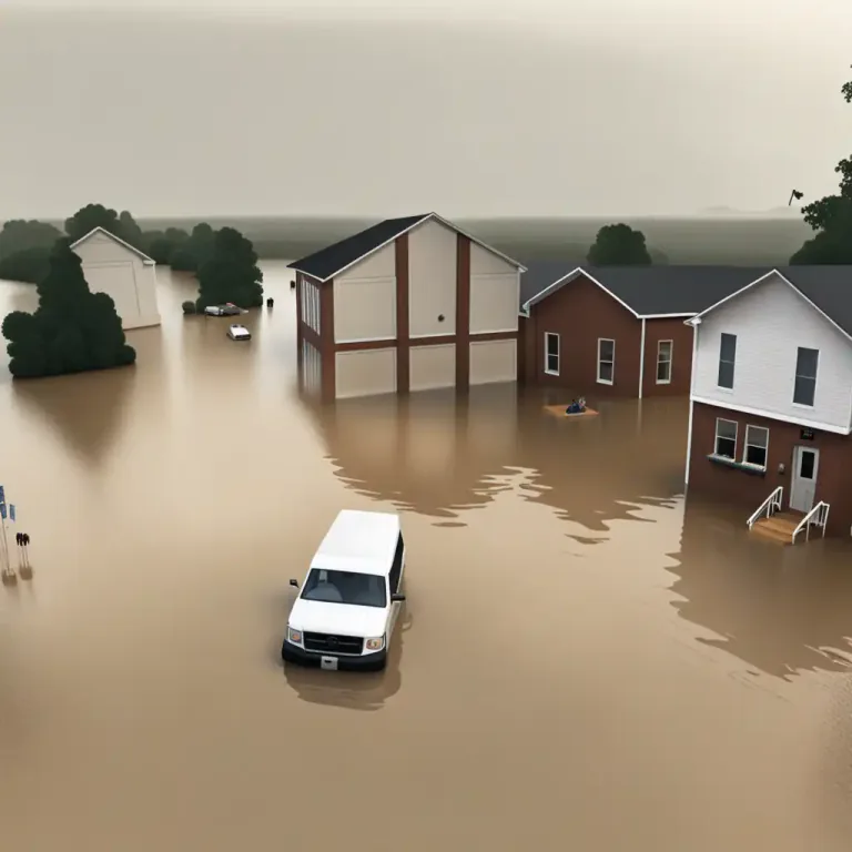 Visual representation of "act of God" - An unexpected natural event like a hurricane or earthquake that cannot be stopped or controlled by humans.