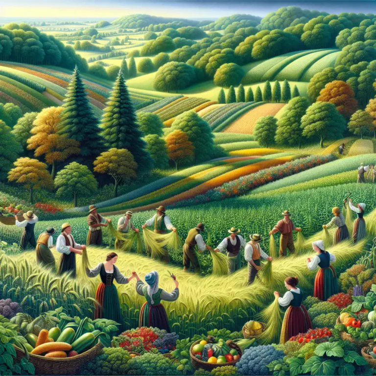 Visual representation of "prodigality" - The characteristic of producing abundantly; fertility or fruitfulness