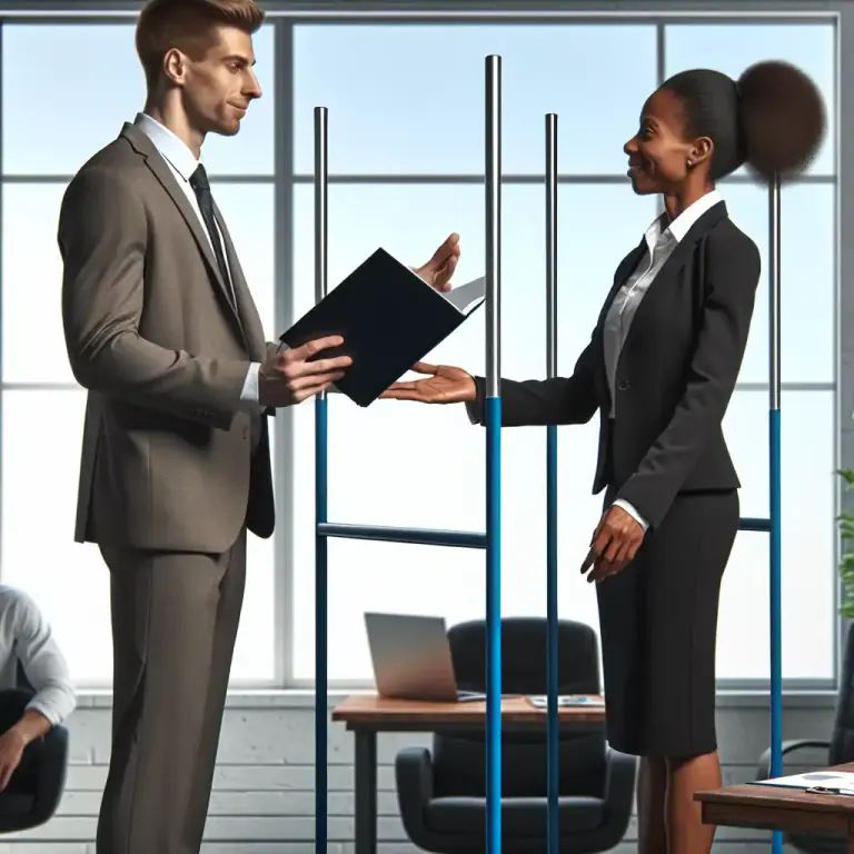 Visual representation of "raise the bar" - To make a task more difficult or to set a higher standard or expectation.