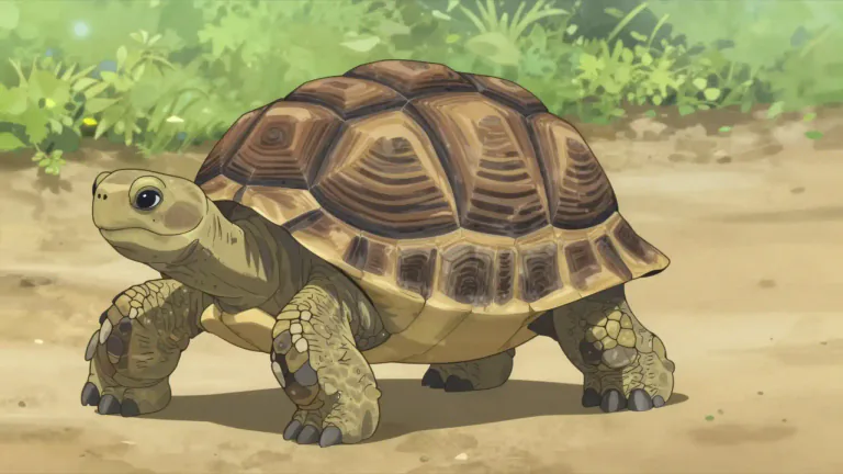 Visual representation of "tortoise" - A type of reptile that is known for its protective hard shell and slow movement.