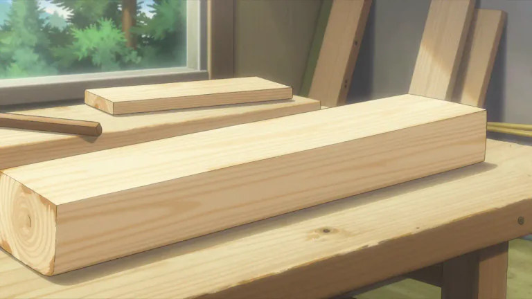 Visual representation of "softwood" - Wood obtained from coniferous trees that is usually lighter, softer, and less dense than hardwood.