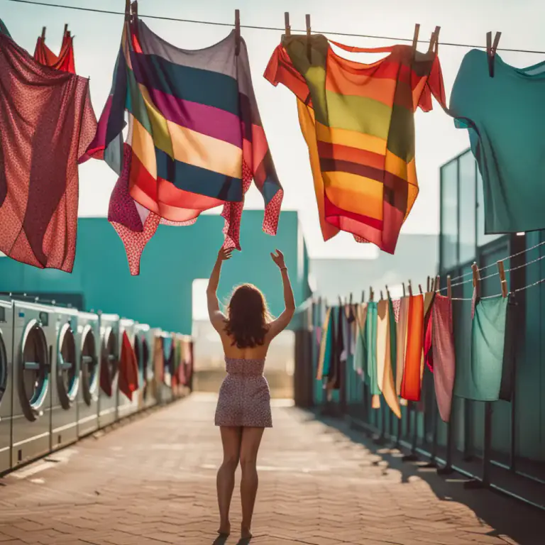 Visual representation of "laundry" - Personal affairs or secrets that one prefers not to talk about in public.