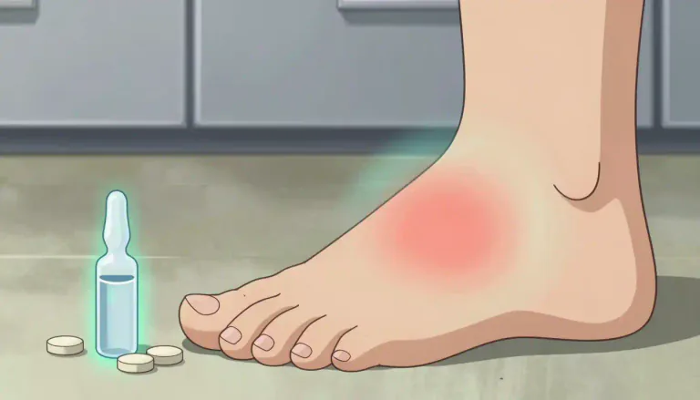 Visual representation of "colchicine" - A medication used primarily to treat gout attacks by reducing inflammation.