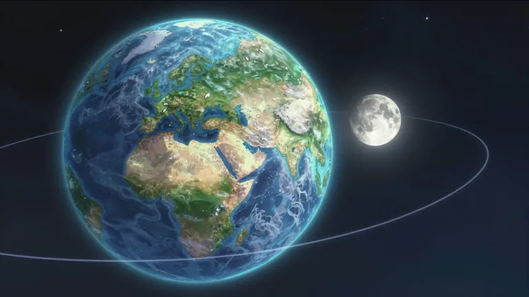 Visual representation of "perigee" - The point in the orbit of the moon or a satellite at which it is nearest to the earth.