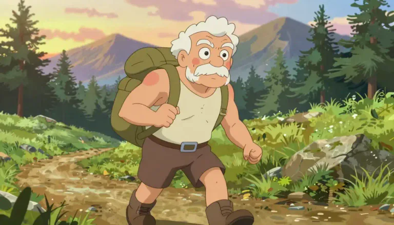 Visual representation of "hale" - Healthy and strong, especially for an old person.