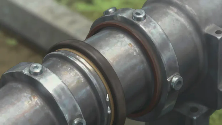 Visual representation of "gasket" - A type of seal or ring, often made of rubber, used to prevent the leakage of liquids or gases in an engine, pipe, etc.