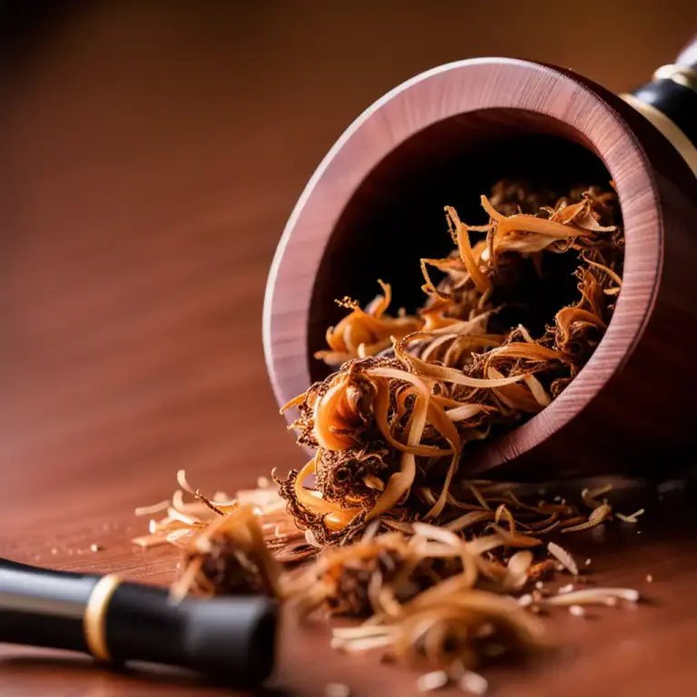 Visual representation of "shag" - A type of tobacco cut into fine shreds