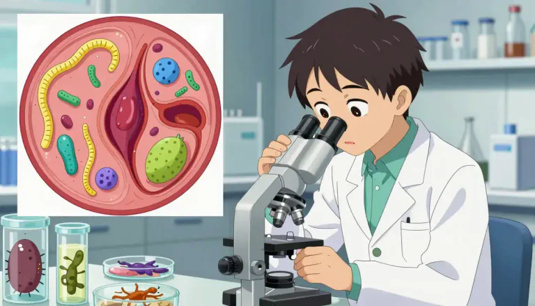 Visual representation of "parasitology" - Parasitology is the scientific study of parasites, including their biology, ecology, and the diseases they cause in humans and animals.