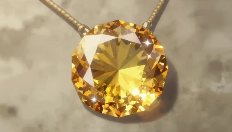 Visual representation of "citrine" - A yellow to brownish variety of quartz used as a gemstone.