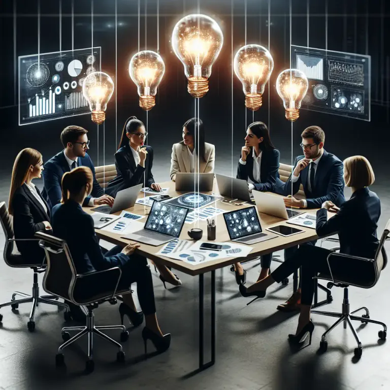 Visual representation of "brainpower" - The combined intelligence of a group or organization