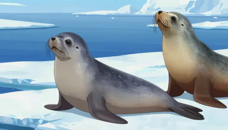 Visual representation of "pinniped" - A type of marine mammal known for its flippers, which include species like seals and sea lions.
