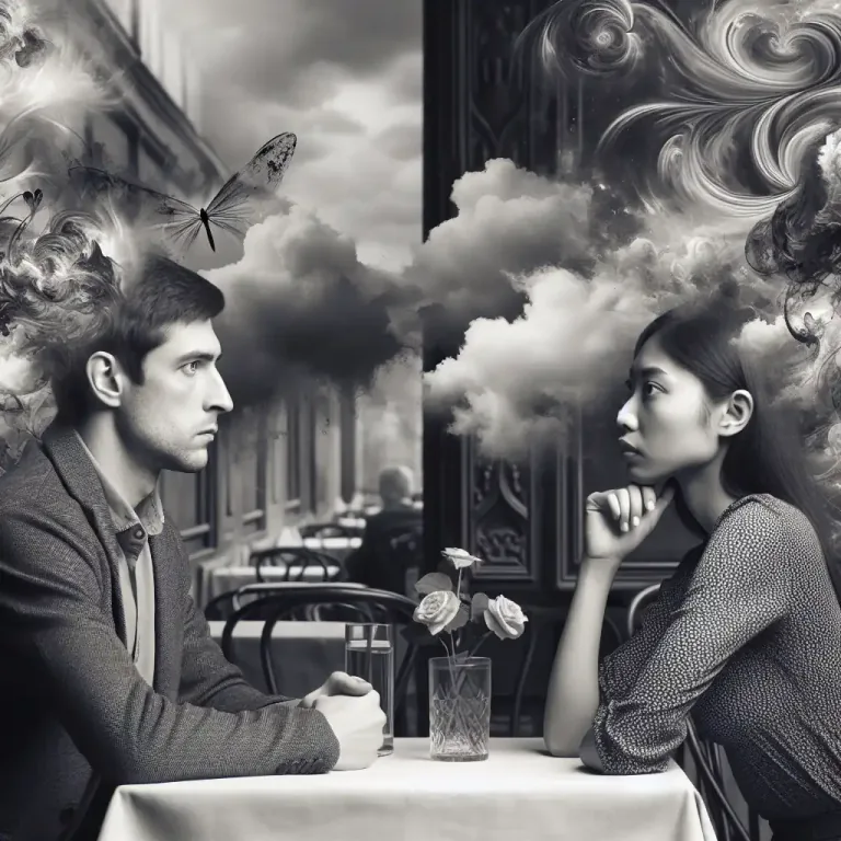 Visual representation of "metaphysical" - Highly abstract and theoretical, far from the physical or concrete reality.