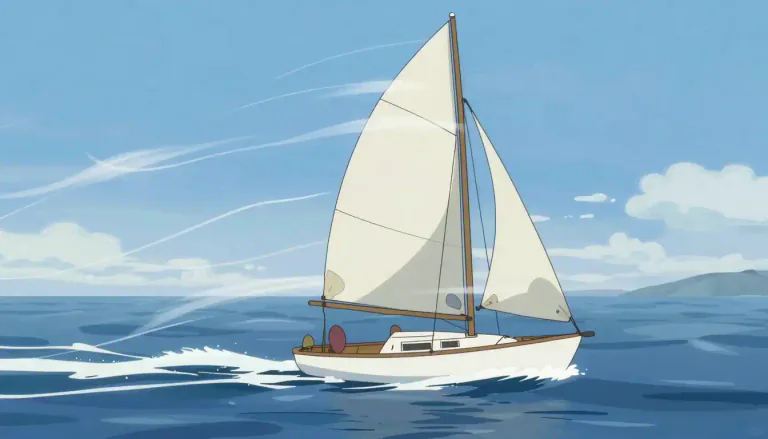 Visual representation of "downwind" - In the direction that the wind is blowing.
