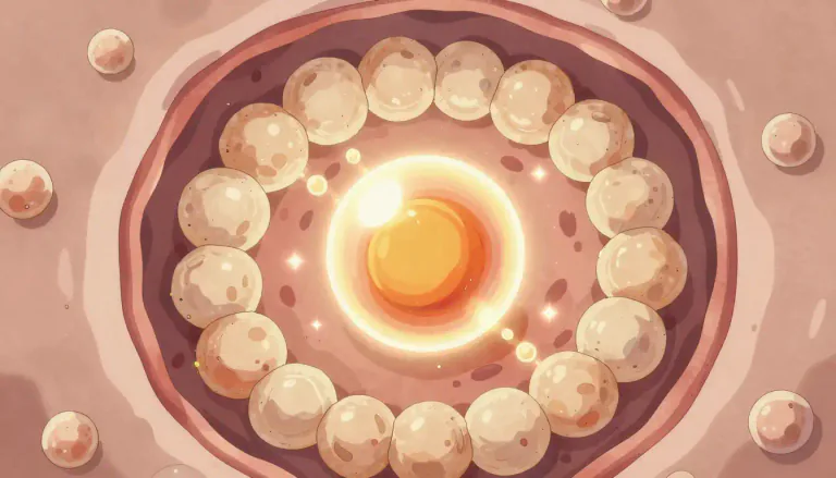 Visual representation of "granulosa" - Granulosa refers to a type of cell found in the ovaries that surrounds and nourishes developing eggs.