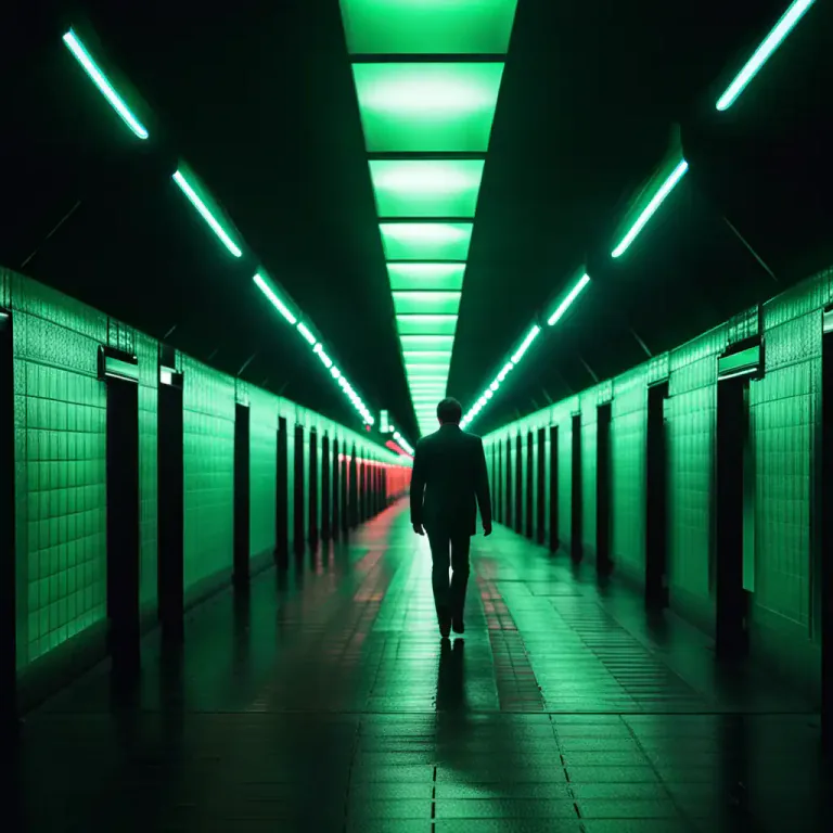 Visual representation of "subway" - An underground passage enabling pedestrians to cross a road or railway