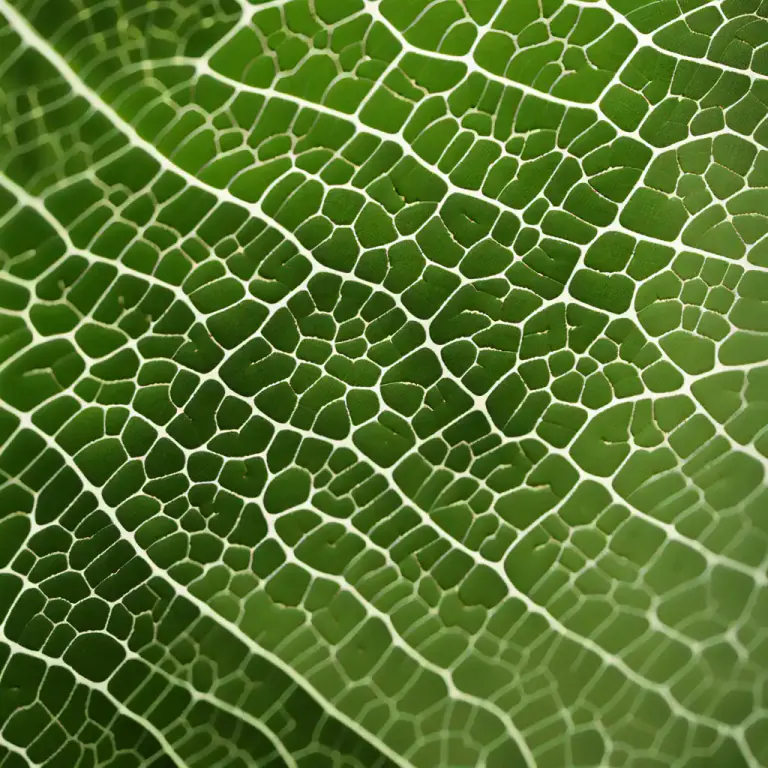 Visual representation of "intercostal" - A term used in the science of botany, referring to something situated between the ribs or veins of a leaf or similar structure.