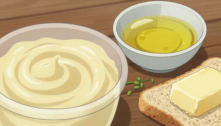 Visual representation of "margarine" - A type of food spread that is similar to butter but made from vegetable oils