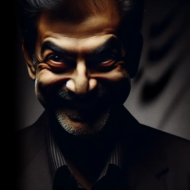 Visual representation of "diabolical" - Belonging to or so evil as to recall the Devil.