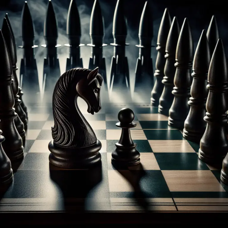 Visual representation of "deterrence" - In military strategy, the idea of making a potential enemy afraid to attack by promising to fight back strongly.