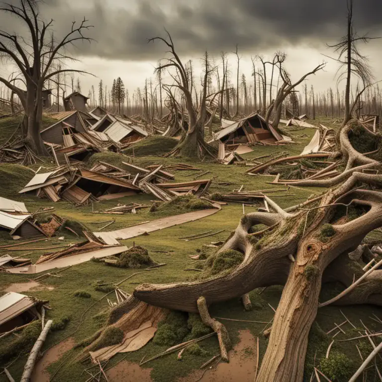 Visual representation of "leave behind" - To have as a result or effect after it is finished or over.