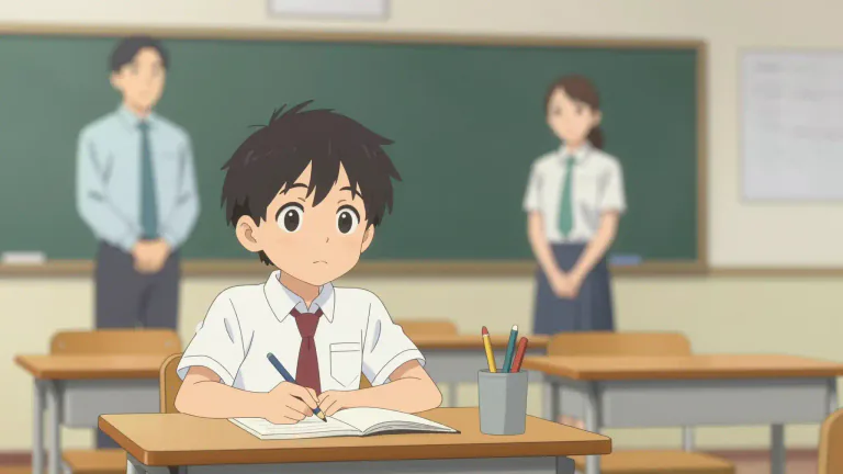 Visual representation of "pupil" - A student in school.