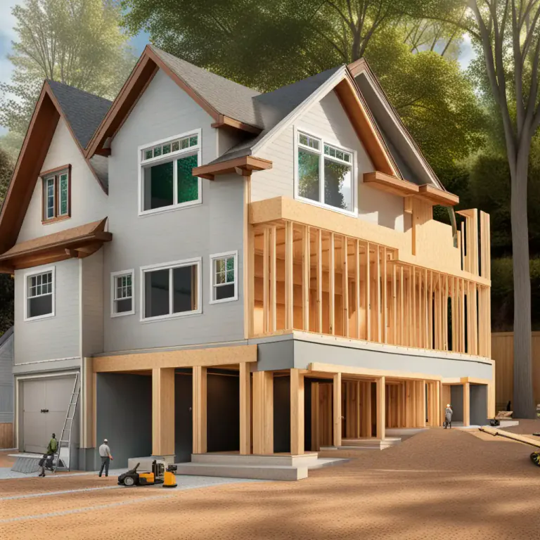 Visual representation of "build onto" - To add or attach something to an existing structure.