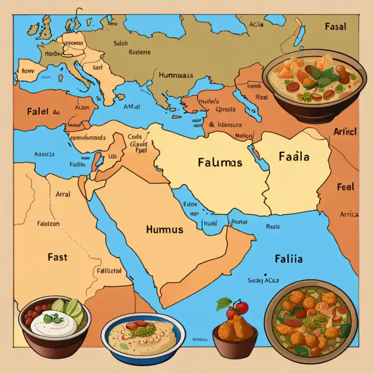 Visual representation of "Middle Eastern" - Relating to or characteristic of the Middle East. The Middle East refers to countries situated in the region including Southwest Asia, and parts of North Africa.