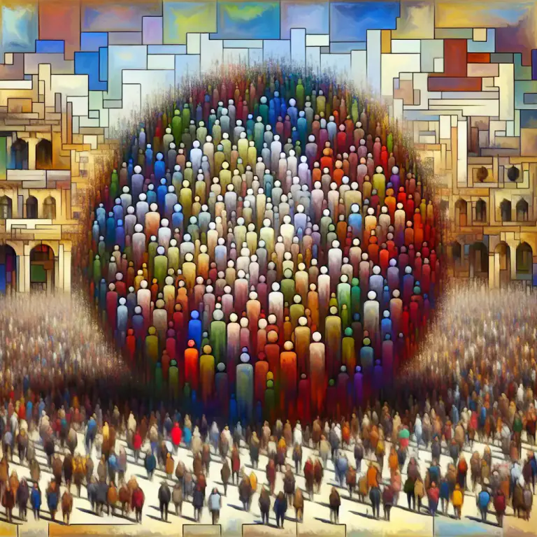 Visual representation of "blob" - A large, indistinct shape or mass.