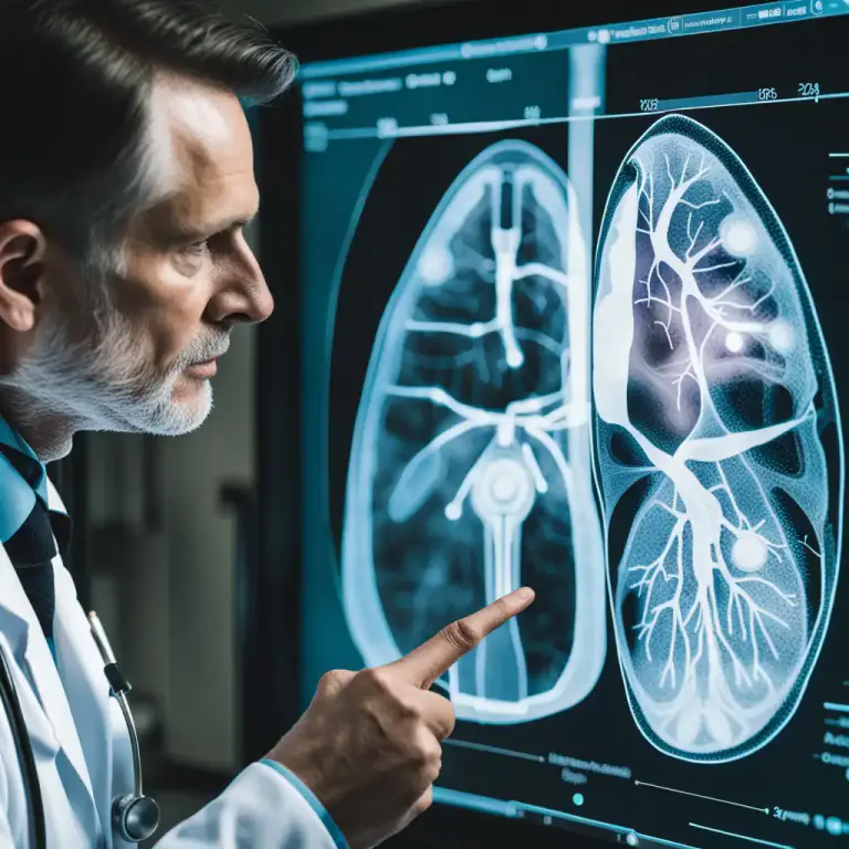 Visual representation of "localize" - To determine the location within the body of a disease or health condition.