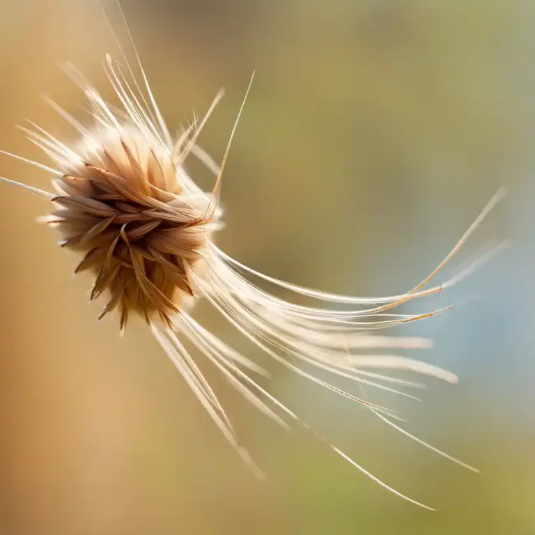 Visual representation of "coma" - A tuft or cluster of hairs, scales, or bristles on certain plants
