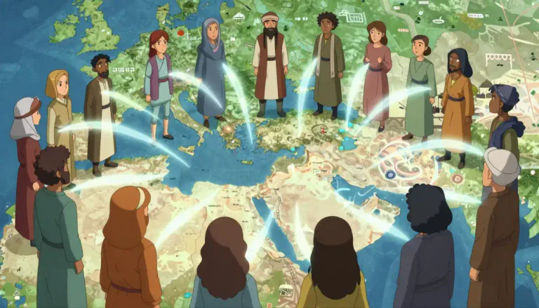 Visual representation of "semitic" - Relating to the peoples who speak Semitic languages, especially Hebrew and Arabic